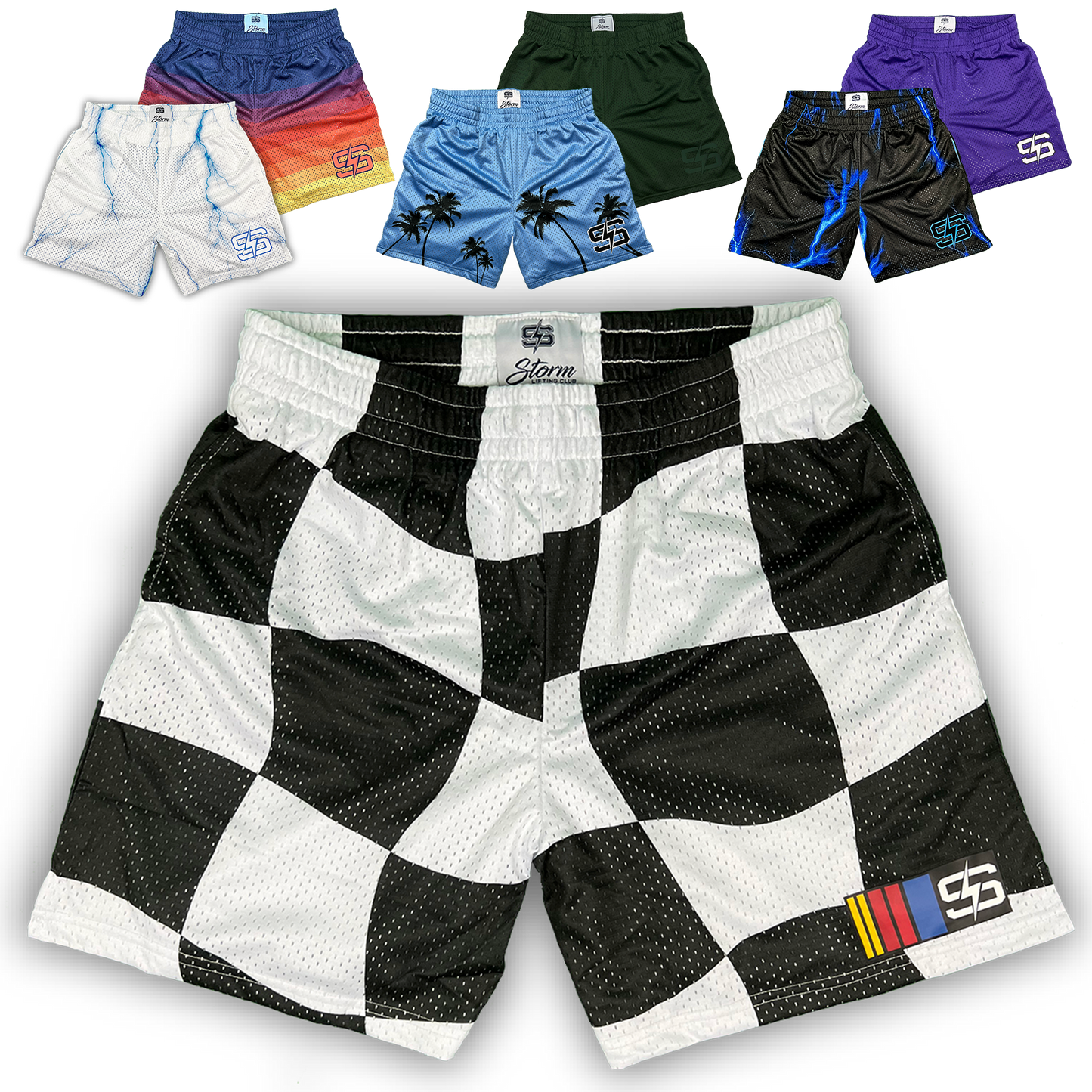 CHECKERED FLAG SHORTS